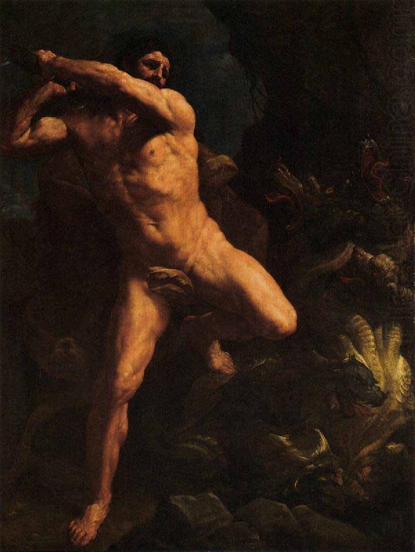 Guido Reni Hercules Vanquishing the Hydra of Lerma china oil painting image